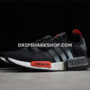 Adidas NMD R1 Shoes Core Black Red Footwear White