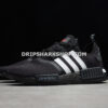 Adidas NMD R1 Shoes Core Black Scarlet Cloud White