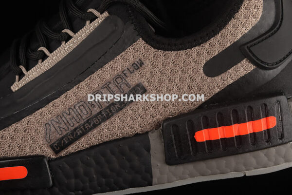 Adidas NMD R1 Spectoo Shoes Core Black Grey Five Solar Red