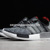 Adidas NMD R1 Glitch Shoes Core Black Grey Red