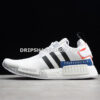 Adidas NMD R1 Shoes Off White Core Black Lush Blue
