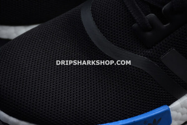 Adidas NMD R1 Shoes Black White Blue
