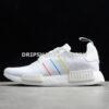 Adidas NMD R1 Shoes White Yellow Blue Red
