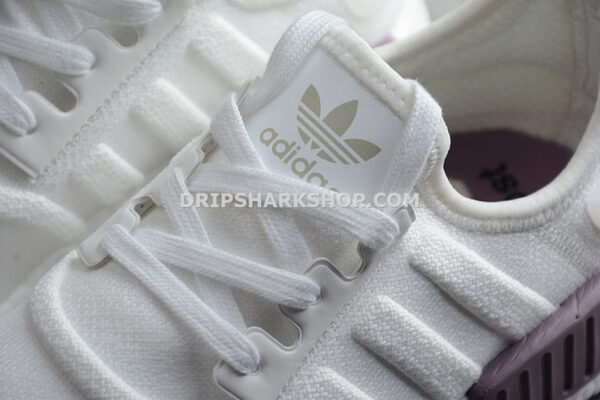 Adidas NMD R1 Boost Shoes Cloud White Cloud White Purple