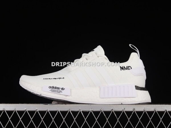 Adidas NMD R1 Boost White White Black