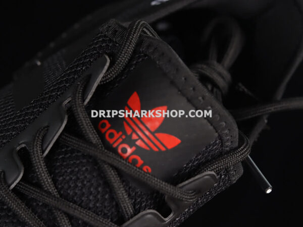 Adidas NMD R1 Boost Shoes Core Black Core Black Scarlet