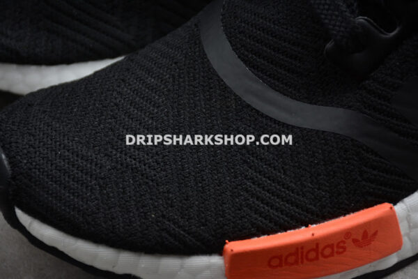 Adidas NMD R1 Core Black Cloud White Orange