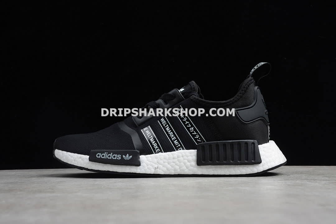 Adidas NMD R1 Shoes Core Black Cloud White - Imagen 13