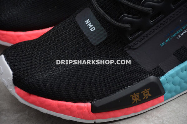 Adidas NMD R1 Boost V2 Tokyo Core Black Blue Yellow Red