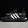 Adidas NMD R1 Shoes Core Black Scarlet Cloud White
