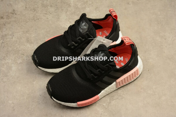 Adidas NMD R1 Boost Synthetics Wmns Core Black Peach Pink