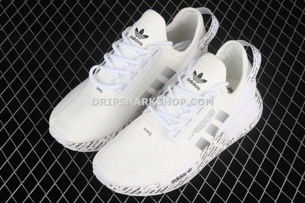Adidas R1 Boost V2 Script White Cloud White Core Black Core Black - Blanco