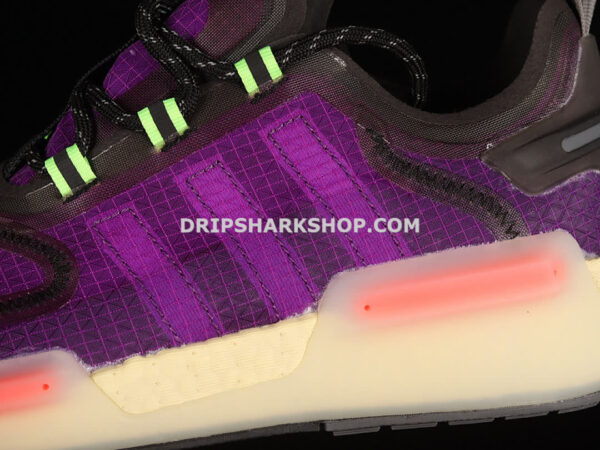Adidas NMD V3 Boost Shoes Active Purple Core Black Signal Green