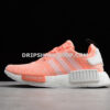 Adidas NMD R1 Shoes Sun Glow Core Black Flat White