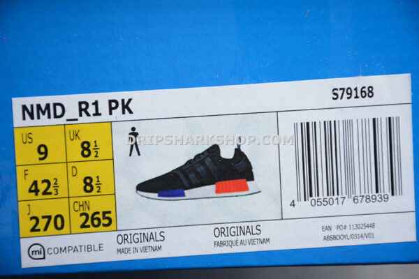 Adidas NMD R1 Runner PK Core Black Core Black Lush Red