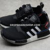 Adidas NMD R1 Shoes Core Black Cloud White Lush Blue