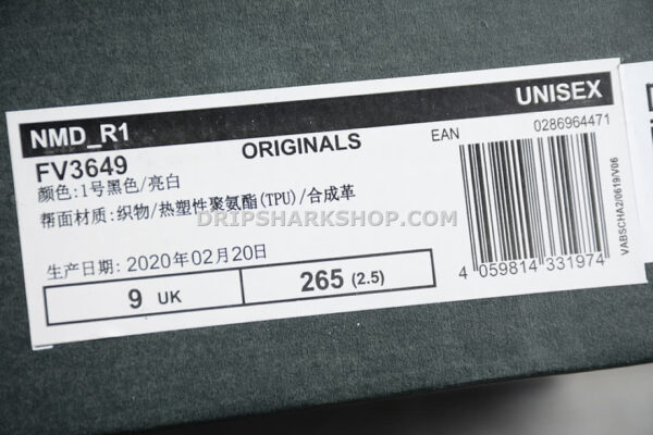 Adidas NMD R1 Shoes Core Black Cloud White Core Black