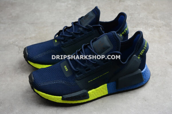 Adidas NMD R1 V2 Shoes Collegiate Navy Collegiate Navy Signal Green