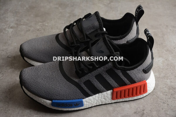 Adidas NMD R1 Shoes Grey Four Core Black Cloud White