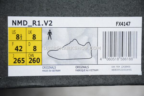 Adidas NMD R1 V2 Core Black Carbon Shock Yellow