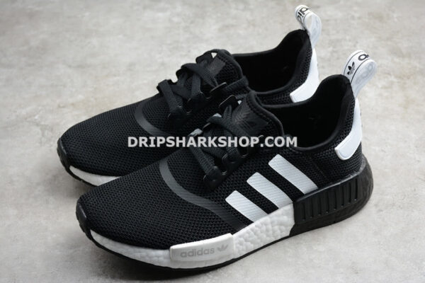Adidas NMD R1 Shoes Core Black Cloud White