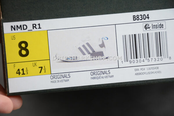 Adidas NMD R1 Shoes Cloud White Core Black Blue