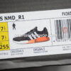 Adidas NMD Ri Shoes Core Black Cloud White Orange - Negro