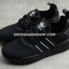Adidas NMD R1 Shoes Core Black Cloud White