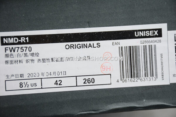 Adidas NMD R1 Shoes Footwear White Core Black