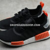 Adidas NMD R1 Core Black Cloud White Orange