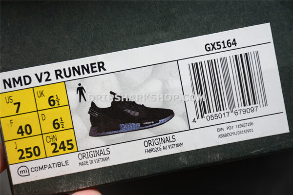 Adidas NMD R1 V2 Shoes Core Black Supplier Colour Cloud White