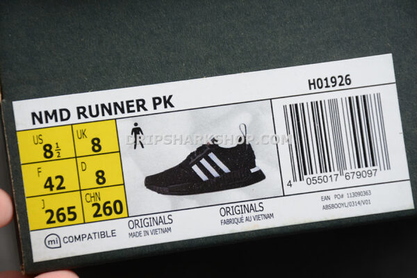 Adidas NMD R1 Shoes Core Black Scarlet Cloud White