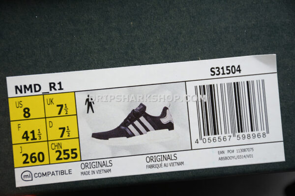 Adidas NMD R1 Shoes Core Black Cloud White Grey