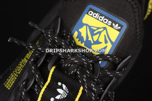 Adidas NMD R1 V2 Shoes Core Black Yellow Gradient Core Black