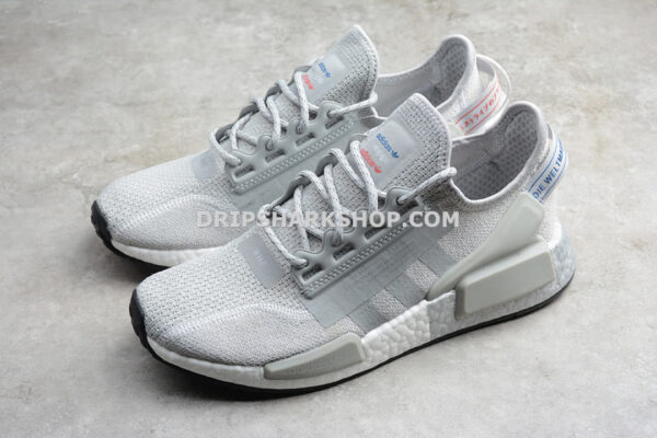 Adidas NMD R1 V2 Shoes Grey Two Silver Metallic Core Black