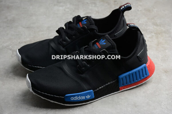 Adidas NMD R1 Shoes Core Black Core Black Lush Red