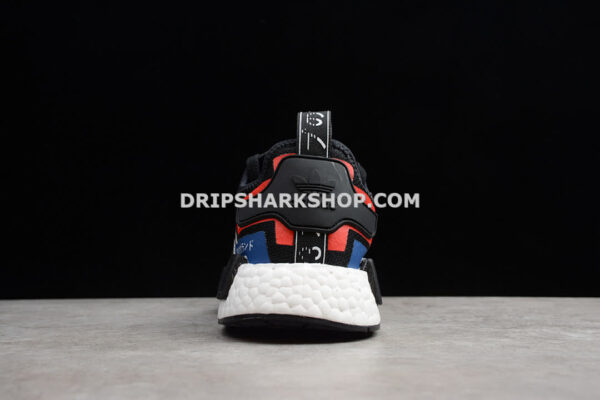 Adidas NMD R1 Shoes Core Black Cloud White Lush Blue
