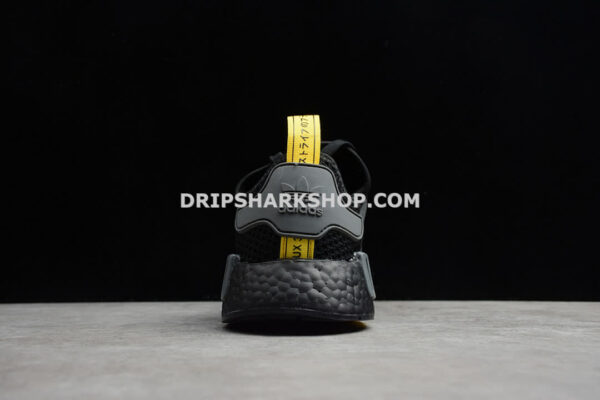 Adidas NMD R1 Shoes Core Black Core Black Yellow
