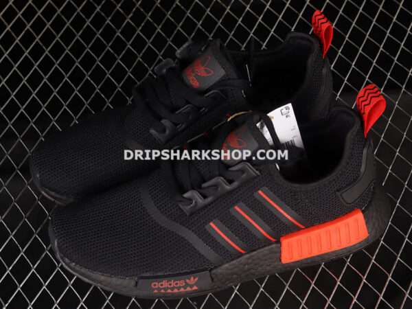 Adidas NMD R1 Core Black Core Black Red