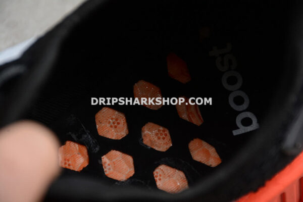 Adidas NMD Ri Shoes Core Black Cloud White Orange - Negro