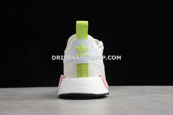 Adidas NMD R1 Shoes Cloud White Green Pink