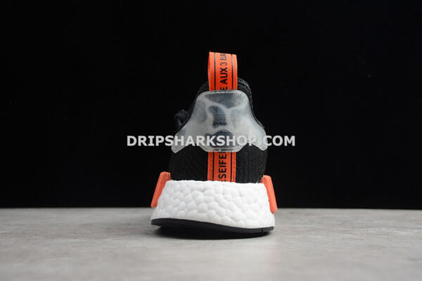Adidas NMD R1 Core Black Cloud White Orange