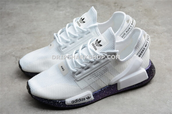 Adidas NMD R1 V2 Shoes Core Black Supplier Colour Cloud White
