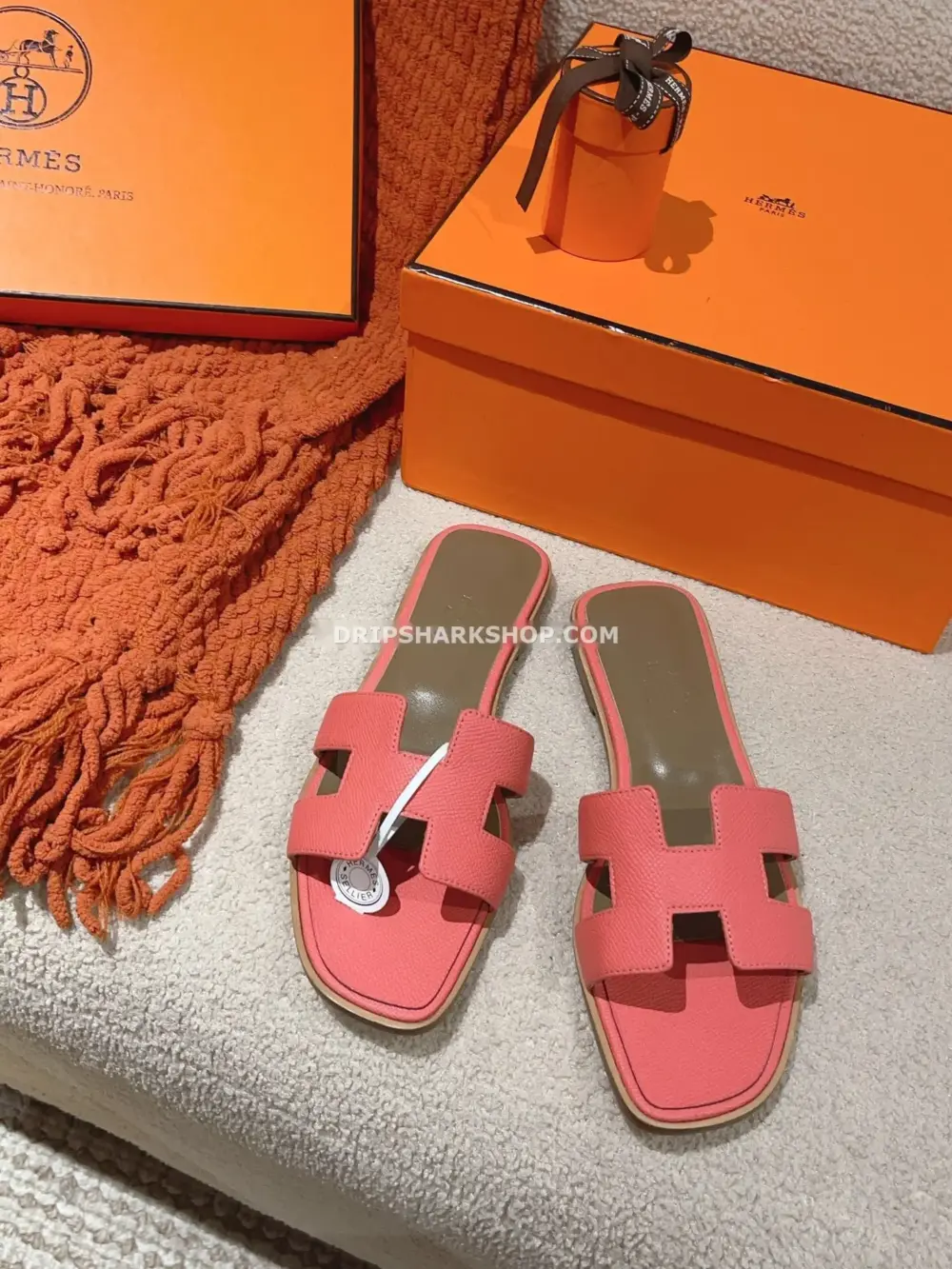 Sandalias Hermes - Oran Rosa coral