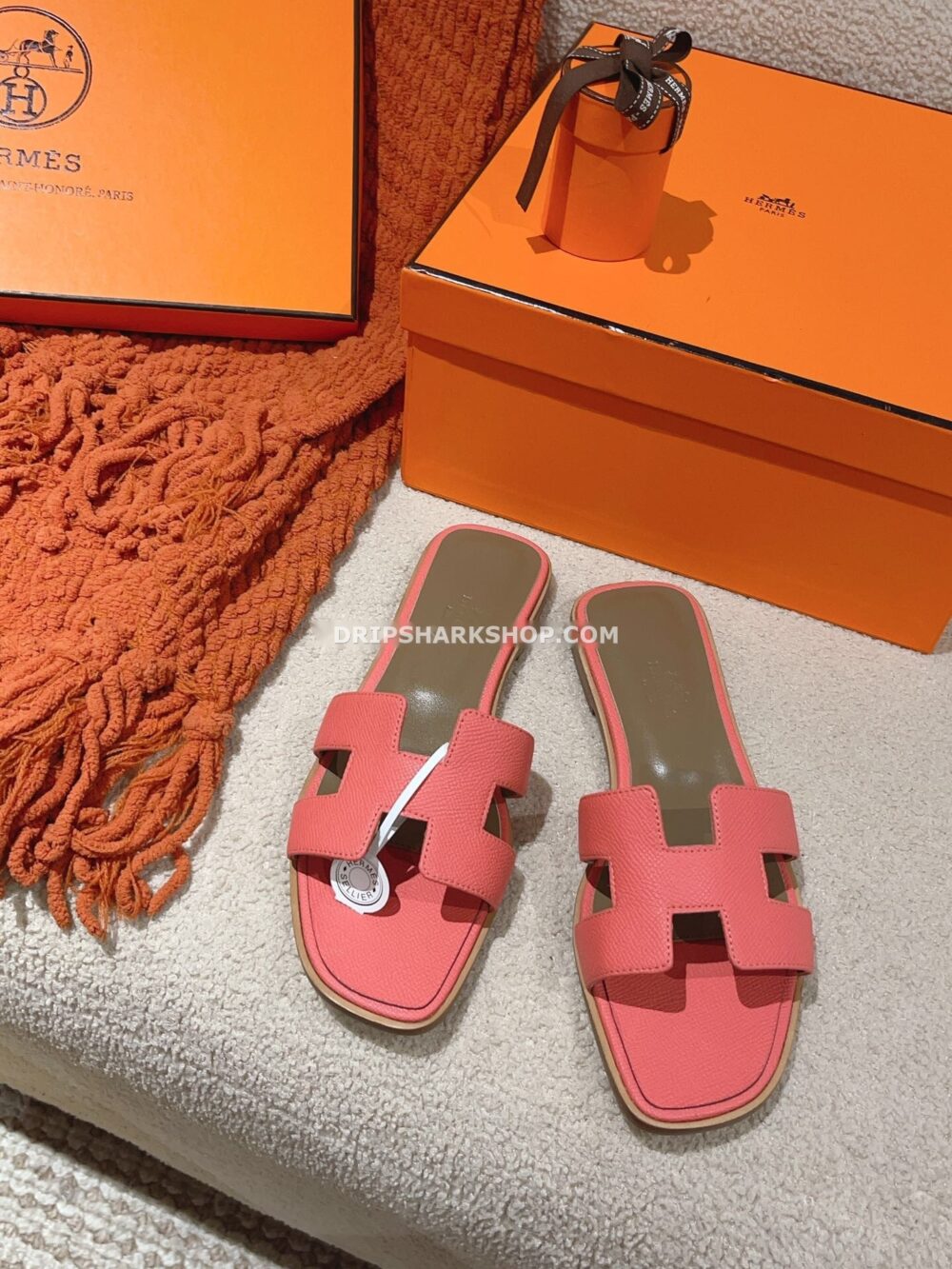 Sandalias Hermes - Oran Rosa coral