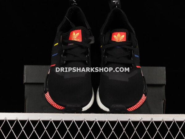 Adidas NMD R1 Shoes Core Black Multi Color