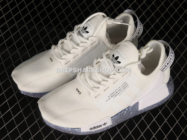 Adidas NMD R1 V2 White Speckled Core Black Supplier Colour Cloud White