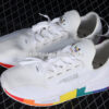 Adidas NMD R1 V2 Shoes Cloud White Cloud White Multi Color