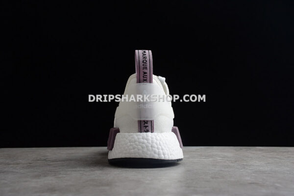 Adidas NMD R1 Boost Shoes Cloud White Cloud White Purple
