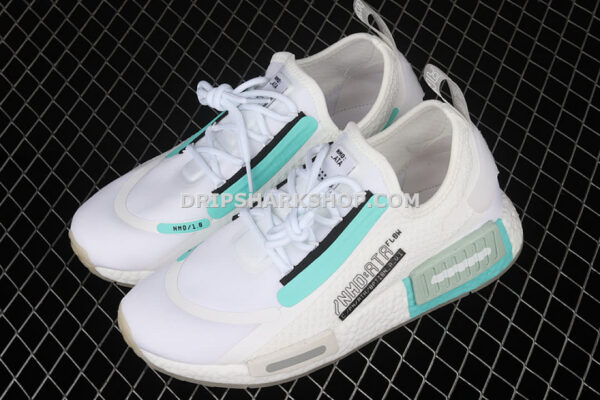 Adidas NMD R1 Spectoo Shoes Cloud White Cyan Black